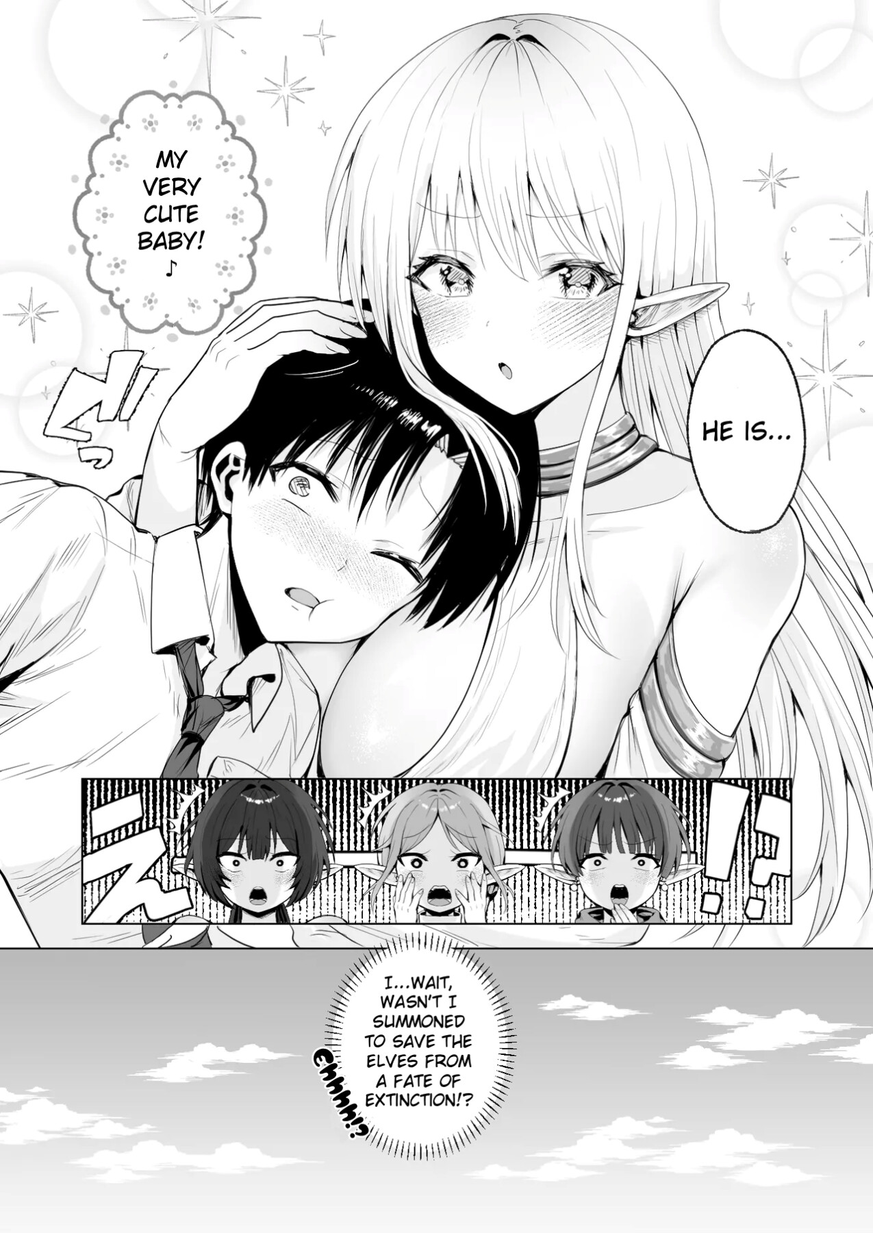 Hentai Manga Comic-Summoned to Another World as a Breeder (Savior), I Get Spoiled and Have Non-Stop Sex with my Elf Mommy-Read-51